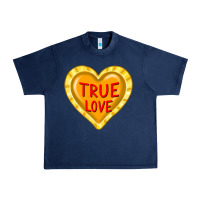 Navy valentine's day hearts Urban Heavy Tee - FaDigitalArtStudio