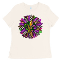 Bone mardi gras sunflower Ladies Tee - OliviaCreatesArt