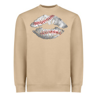 Mushroom baseball lips Heavyweight Sweatshirt - AdoDesignShop