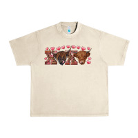 Sandshell Xoxo highland cows Urban Heavy Tee - RanaPortraitStore