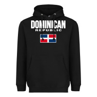 Black dominican republic Heavyweight Hoodie - DesigneFamous