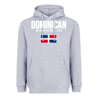 Heather Grey dominican republic Heavyweight Hoodie - DesigneFamous