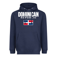 Navy dominican republic Heavyweight Hoodie - DesigneFamous