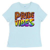 Baby Blue pride vibes Ladies Tee - OliviaCreatesArt