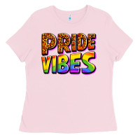 Bubblegum Pink pride vibes Ladies Tee - OliviaCreatesArt