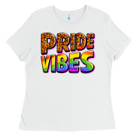 White pride vibes Ladies Tee - OliviaCreatesArt