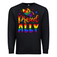 Black proud ally Premium Sweatshirt - JahusDesignShop
