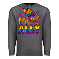 Charcoal Heather proud ally Premium Sweatshirt - JahusDesignShop