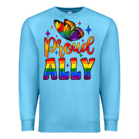 Ocean Blue proud ally Premium Sweatshirt - JahusDesignShop