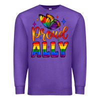 Purple proud ally Premium Sweatshirt - JahusDesignShop