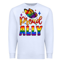 White proud ally Premium Sweatshirt - JahusDesignShop