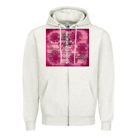Oatmeal Heather in october we wear pink Zipper Hoodie - AdoDesignShop