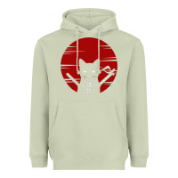 Matcha ninja cat japanese Heavyweight Hoodie - DesigneFamous
