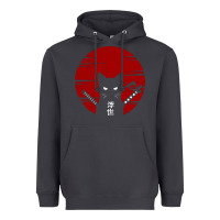 Smoke ninja cat japanese Heavyweight Hoodie - DesigneFamous