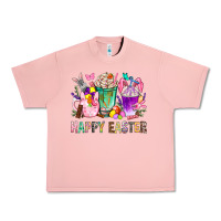 Salmon Happy Easter Coffee Cups With Bunny Urban Heavy Tee - BundleAndBundleShop