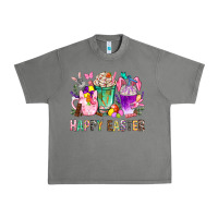 Happy Easter Coffee Cups With Bunny Urban Heavy Tee | Teevron