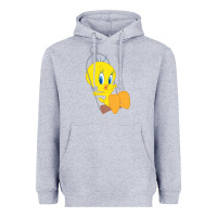 Heather Grey tweety bird Heavyweight Hoodie - DesigneFamous