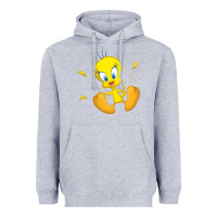 Heather Grey tweety bird Heavyweight Hoodie - DesigneFamous