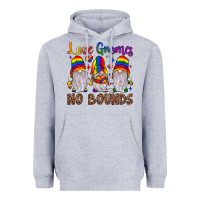 Heather Grey love gnomes no bounds Heavyweight Hoodie - JahusDesignShop