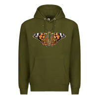 Army Green Painted Lady Premium Hoodie - LillyAllenDesigns