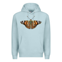 Blue Mist Painted Lady Premium Hoodie - LillyAllenDesigns