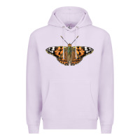 Lilac Painted Lady Premium Hoodie - LillyAllenDesigns