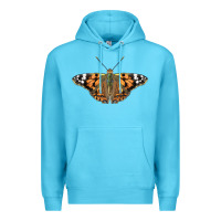 Ocean Blue Painted Lady Premium Hoodie - LillyAllenDesigns