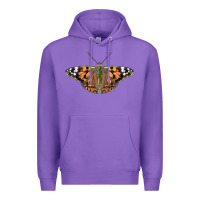 Purple Painted Lady Premium Hoodie - LillyAllenDesigns