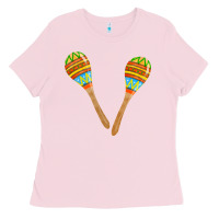 Bubblegum Pink maracas fa element Ladies Tee - FaDigitalArtStudio