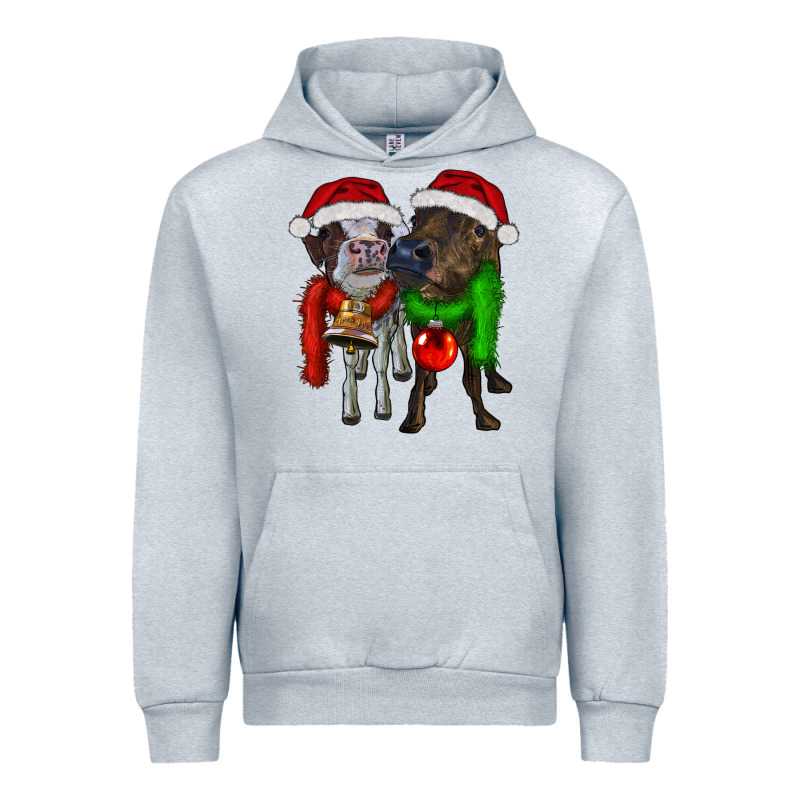 Two Christmas Heifers Urban Hoodie by RanaPortraitStore | Teevron