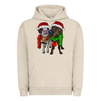 Pigment French Oak two christmas heifers Urban Hoodie - RanaPortraitStore