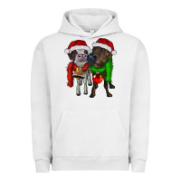 Pigment Lunar Rock two christmas heifers Urban Hoodie - RanaPortraitStore