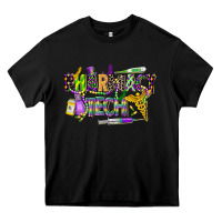 Black mardi gras pharmacy tech Heavy Core Tee - CowGirlArtShop