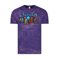 Cloud Purple American mama Mother's Day Vintage Tee - FaDigitalArtStudio