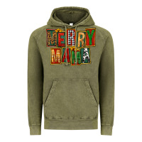 Vintage Olive merry mama Vintage Hoodie - FaDigitalArtStudio
