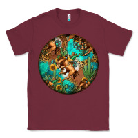 Burgundy western pattern circle Classic Tee - Jasminsmagicworld