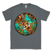 Charcoal Heather western pattern circle Classic Tee - Jasminsmagicworld