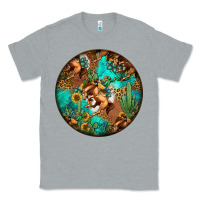 Heather Grey western pattern circle Classic Tee - Jasminsmagicworld