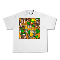 Lunar Rock St. Patrick's Day Pig With Beer And Shamrock Urban Heavy Tee - FaDigitalArtStudio