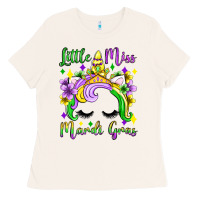 Bone little miss mardi gras unicorn  olivia Ladies Tee - OliviaCreatesArt