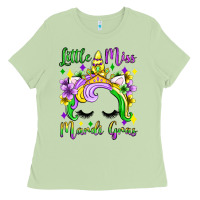 Matcha little miss mardi gras unicorn  olivia Ladies Tee - OliviaCreatesArt