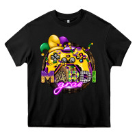 Black mardi gras gamer Heavy Core Tee - CowGirlArtShop
