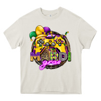 Cream mardi gras gamer Heavy Core Tee - CowGirlArtShop