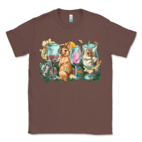 Chestnut Easter Day wine glasses bunny Classic Tee - HowdyJamesFarm