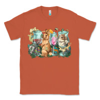 Copper Easter Day wine glasses bunny Classic Tee - HowdyJamesFarm