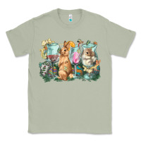 Matcha Easter Day wine glasses bunny Classic Tee - HowdyJamesFarm