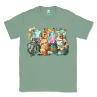 Sage Easter Day wine glasses bunny Classic Tee - HowdyJamesFarm