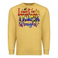 Antique Gold i can't even think straight Premium Sweatshirt - JahusDesignShop
