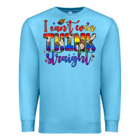 Ocean Blue i can't even think straight Premium Sweatshirt - JahusDesignShop