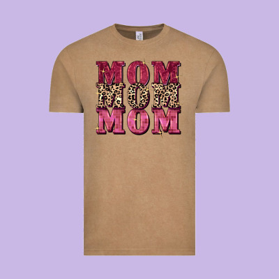 Mom Mom Mom Mother's Day Vintage Tee Designed By Fadigitalartstudio